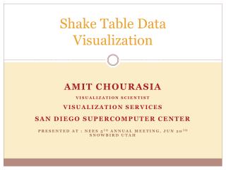 Shake Table Data Visualization