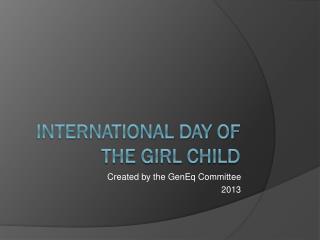 International Day of the Girl Child