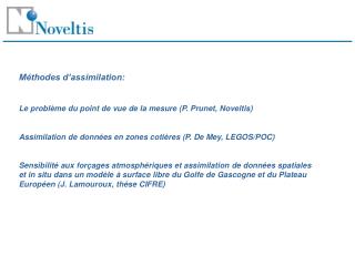 Méthodes d’assimilation : le problème du point de vue de la mesure (que fait-on à Noveltis ?)