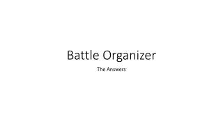 Battle Organizer