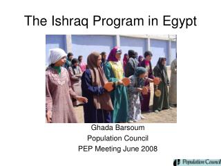 The Ishraq Program in Egypt