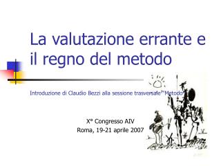 X° Congresso AIV Roma, 19-21 aprile 2007