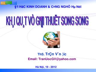 §¹I HäC KINH DOANH &amp; C¤NG NGHÖ Hµ NéI