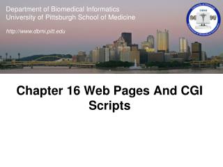 Chapter 16 Web Pages And CGI Scripts