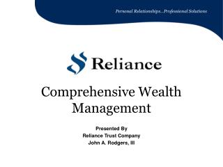 Comprehensive Wealth Management