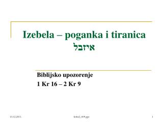 Izebela – poganka i tiranica איזבל