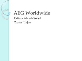 AEG Worldwide