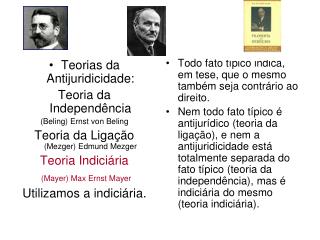 Teorias da Antijuridicidade: Teoria da Independência (Beling) Ernst von Beling