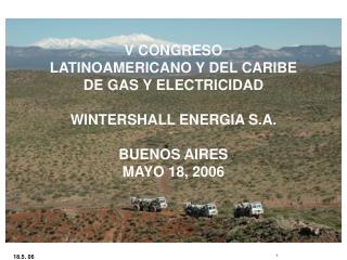 V CONGRESO LATINOAMERICANO Y DEL CARIBE DE GAS Y ELECTRICIDAD