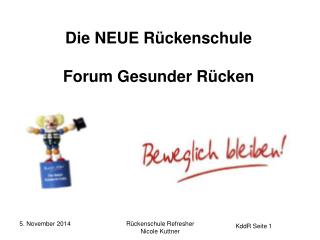 Die NEUE Rückenschule Forum Gesunder Rücken