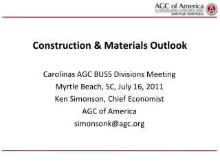 Construction &amp; Materials Outlook