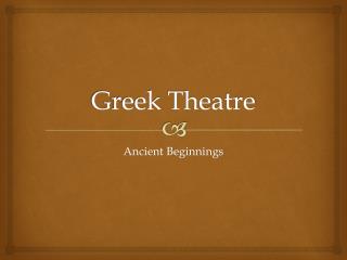 Greek Theatre