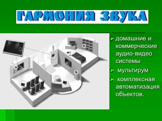 домашние и коммерческие аудио-видео системы мультирум комплексная автоматизация объектов.