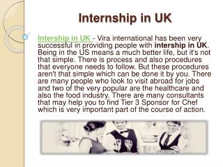 Internship in UK