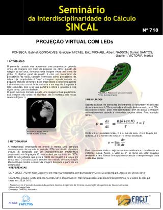 PROJEÇÃO VIRTUAL COM LEDs