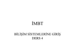 İMBT