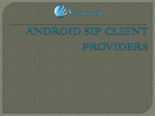 VoIP Infotech: Android sip client providers