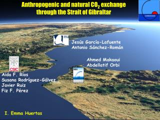 Anthropogenic and natural CO 2 exchange through the Strait of Gibraltar