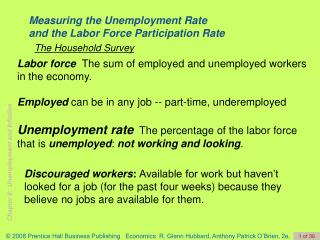 Measuring the Unemployment Rate and the Labor Force Participation Rate