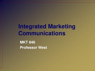 Integrated Marketing Communications