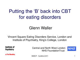 Putting the ‘B’ back into CBT for eating disorders