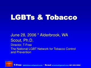 LGBTs &amp; Tobacco