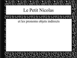 Le Petit Nicolas