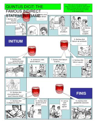 1. Qu īntus dīcit _____ thermīs appropinquāre.