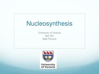 Nucleosynthesis