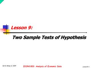Lesson 9: