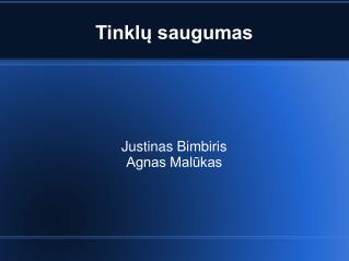 Tinklų saugumas