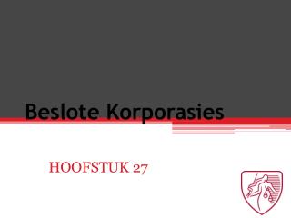 Beslote Korporasies