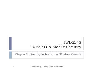 IWD2243 Wireless &amp; Mobile Security