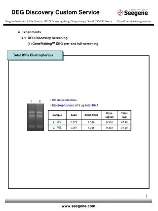 DEG Discovery Custom Service