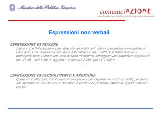 Espressioni non verbali