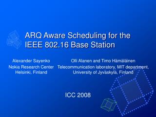 ARQ Aware Scheduling for the IEEE 802.16 Base Station