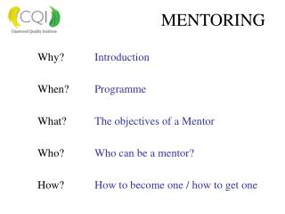 MENTORING