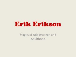 Erik Erikson