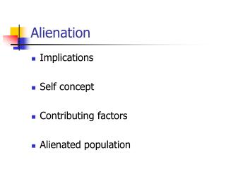 Alienation