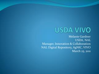 USDA VIVO