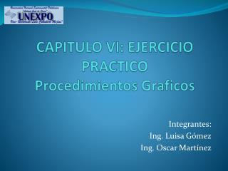 CAPITULO VI: EJERCICIO PRACTICO Procedimientos Graficos