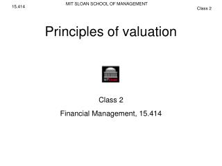 Principles of valuation