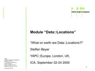 Module “Data::Locations”