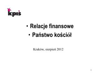 Relacje finansowe Państwo kości ó ł