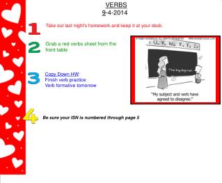 VERBS 9 -4-2014 