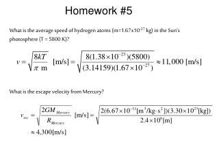 Homework #5