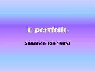 E-portfolio