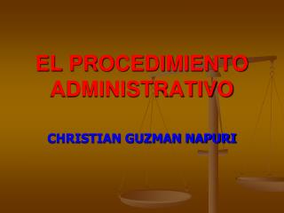 EL PROCEDIMIENTO ADMINISTRATIVO