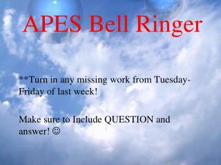 APES Bell Ringer