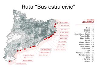 Ruta “Bus estiu cívic”